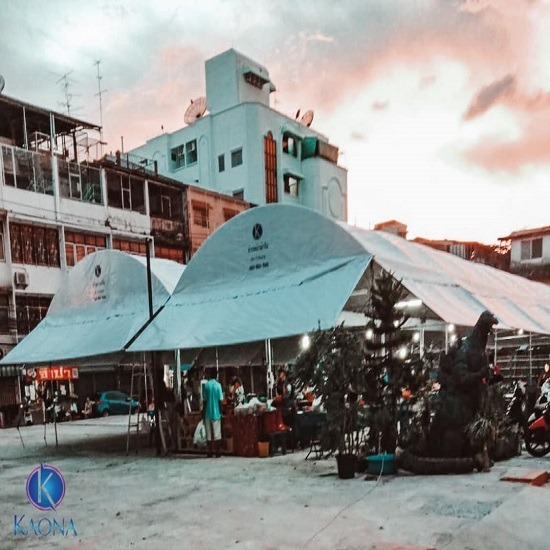 เต็นท์ตลาดนัดบางนา